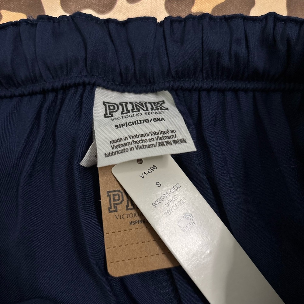 Victoria's Secret Pink Navy silk pants